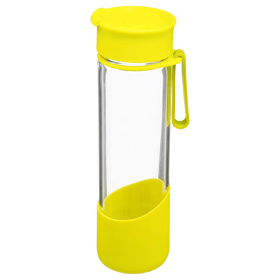 Butelka szklana na wodę i napoje, 500 ml, żółta