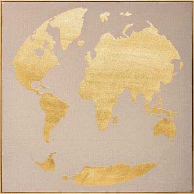 Obraz mapa świata, 58 x 58 cm