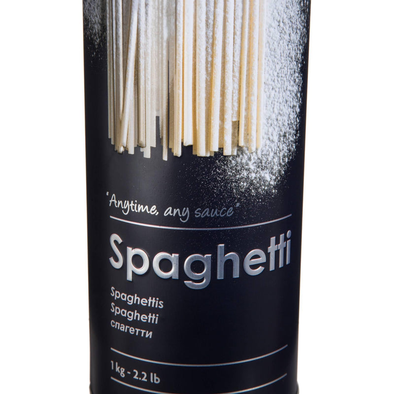 Pojemnik na spaghetti, 1 kg, metal, czarny