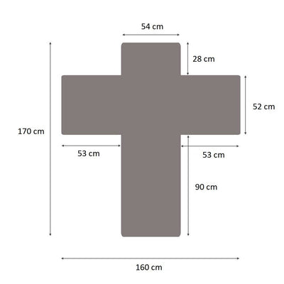 OUTLET Pokrowiec na fotel 165 x 179 cm, mikrofibra