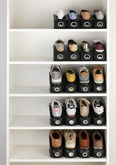 OUTLET Organizer na buty czarny, 2 szt w komplecie