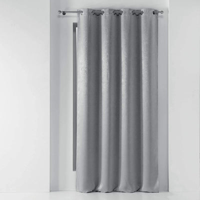 Zasłona zaciemniająca MARBREA, 135 x 240 cm, szara z efektem marmuru