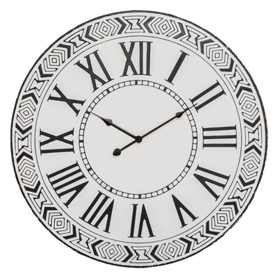 Zegar ścienny NOE, Ø 60 cm, z etnicznym wzorem