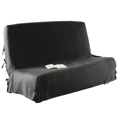 Pokrowiec na sofę z wiązaniami, 200 x 140 cm, ciemnoszary