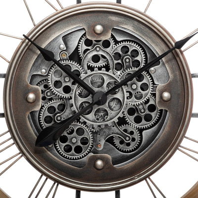 Zegar ścienny z ozdobnym mechanizmem LANA, Ø 90 cm