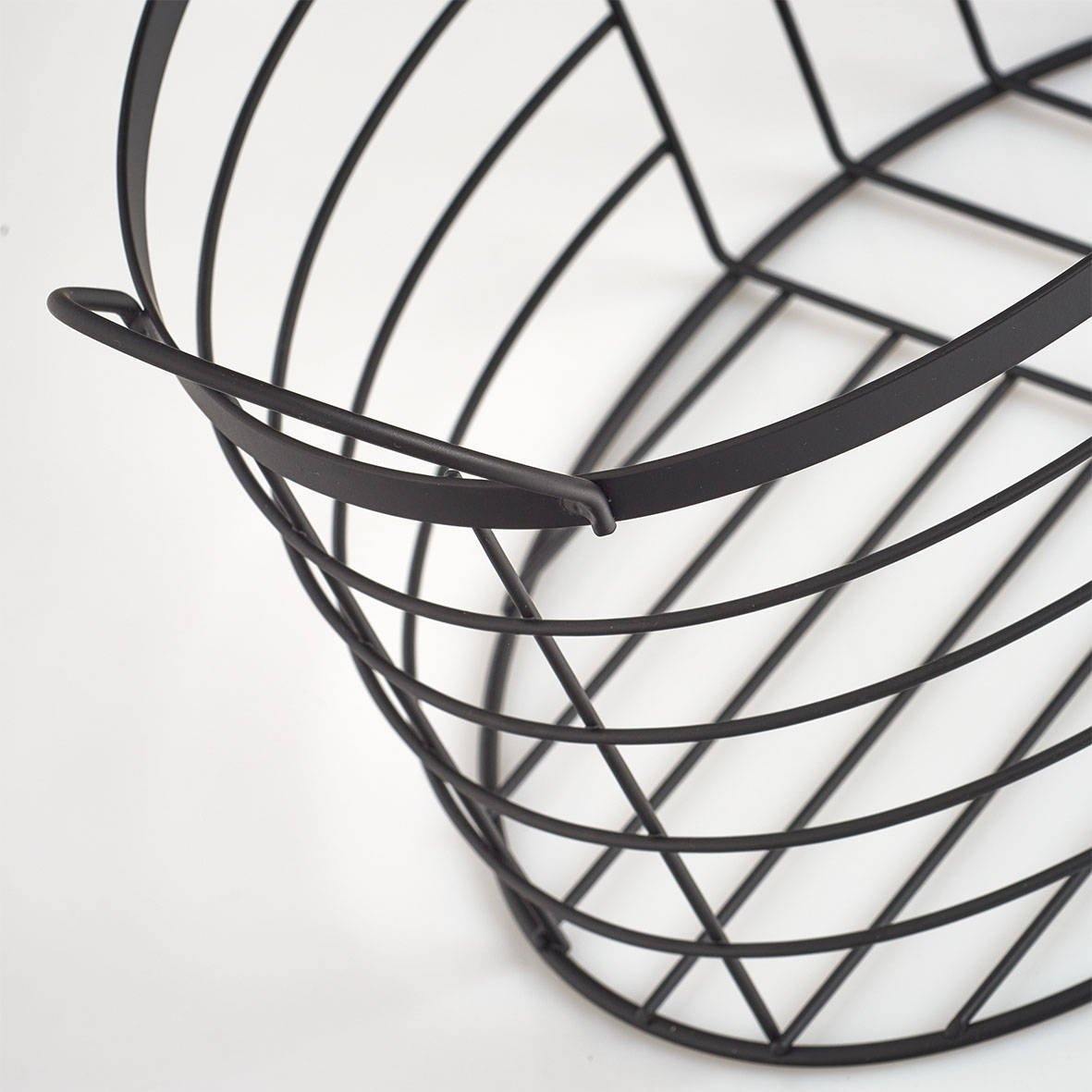 Koszyk metalowy czarny, 35 x 23,5 x 23 cm, ZELLER
