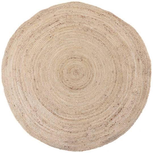 Dywan pleciony z juty, 90 cm, okrągły