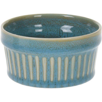 Naczynie do zapiekania z porcelany, 200 ml, niebieskie