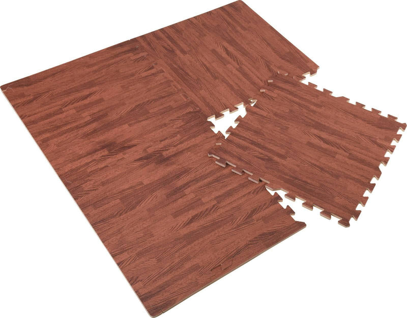 Mata piankowa puzzle, EVA, 4 elementy, brązowa