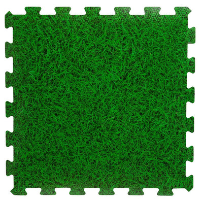 Mata piankowa puzzle, 8 elementów, 50 x 50 cm, wzór trawy