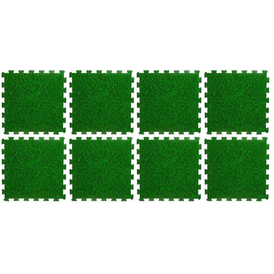 Mata piankowa puzzle, 8 elementów, 50 x 50 cm, wzór trawy