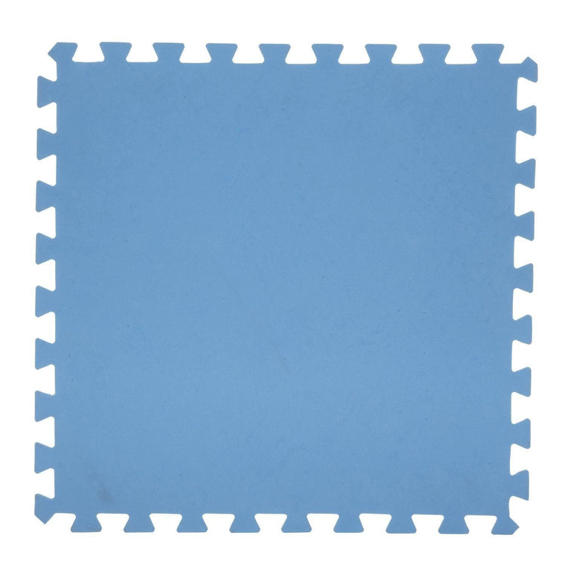 Mata piankowa puzzle, 8 elementów, 50 x 50 cm, niebieska