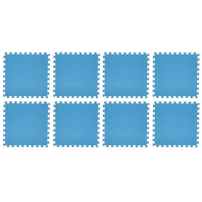 Mata piankowa puzzle, 8 elementów, 50 x 50 cm, niebieska