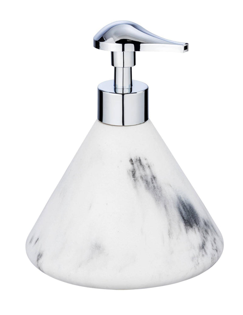 Dozownik do mydła w płynie DESIO, polyresin imitujący marmur, biały, Wenko
