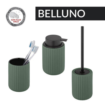 Distribuitor de sapun lichid BELLUNO, ceramic, verde, 500 ml, Wenko