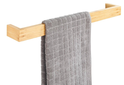 Wieszak na ręczniki BAMBUSA, bambusowy, jasny brąz, 60 x 9 x 5 cm, WENKO