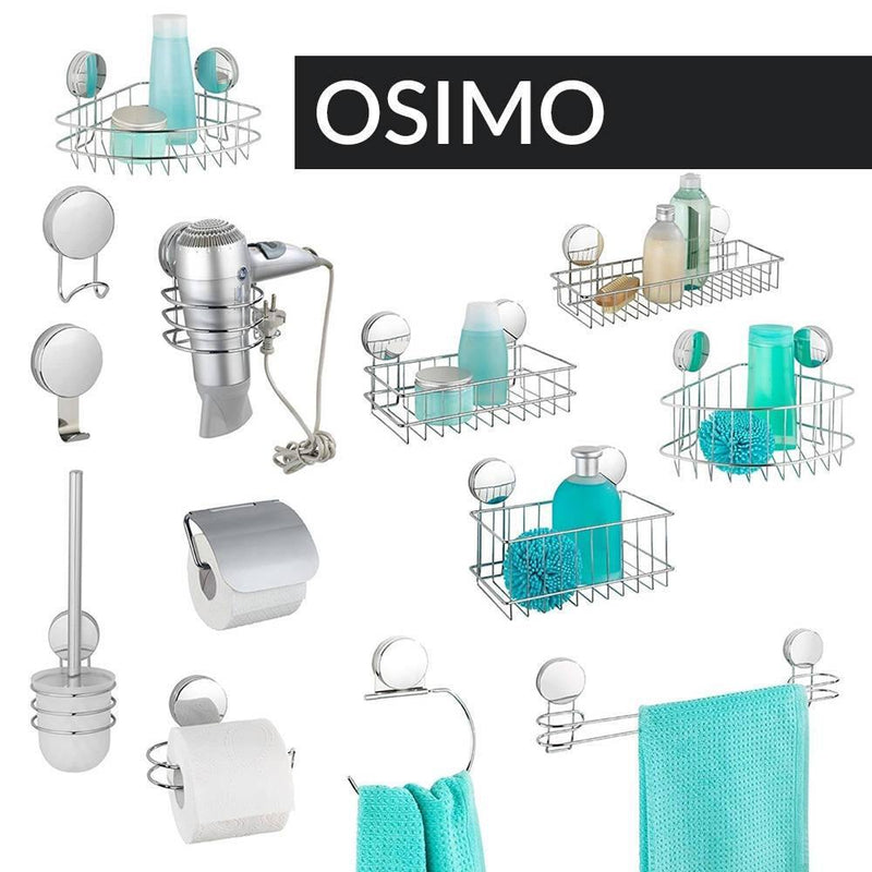 Wieszak na ręczniki OSIMO Static-Loc, ze stali chromowanej, 2 sztuki, Wenko