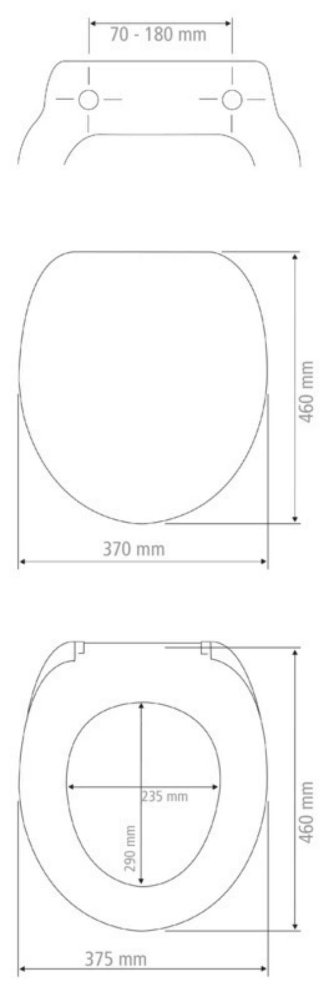 Deska sedesowa VORNO NEO, Duroplast, WENKO