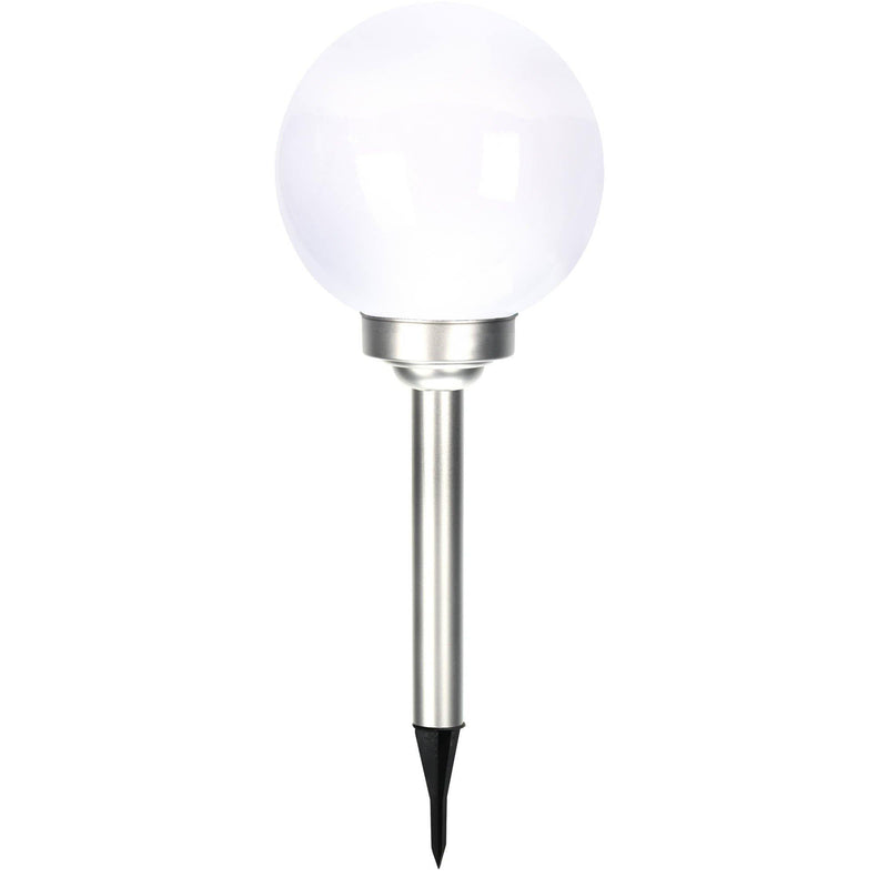 Lampa solarna kula, Ø 20 x 52 cm, 4 diody LED, biała 