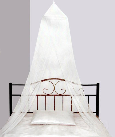 Moskitiera na łóżko w formie baldachimu, Ø 65 x 230 cm, biała