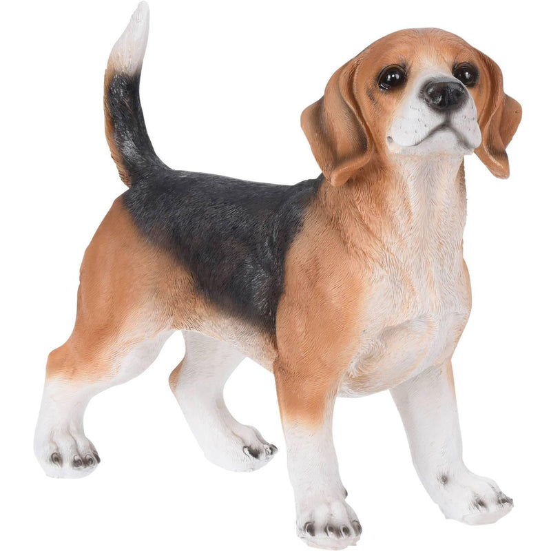 Figurka ogrodowa pies beagle, wys. 28 cm, ze sztucznego kamienia