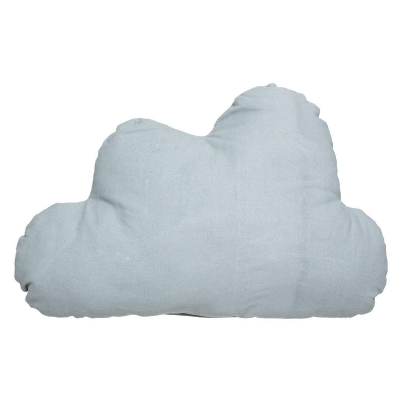 Poduszka dekoracyjna w kształcie chmurki, błękitna, bawełna, 28 x 45 cm