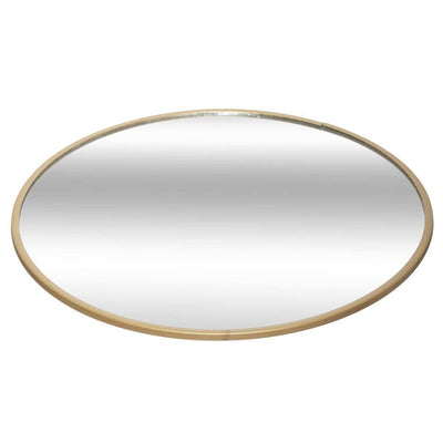 Lustrzana podkładka pod świece w kształcie koła, złota, Ø 20 cm
