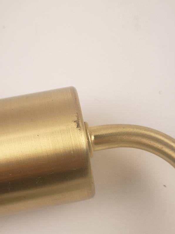 OUTLET Lampa stołowa KELI, metalowa, złota, 46 cm