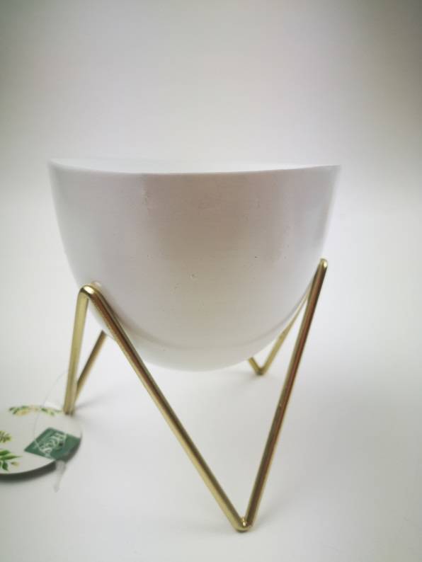 OUTLET Metalowa osłonka na stojaku, śr11,5 cm