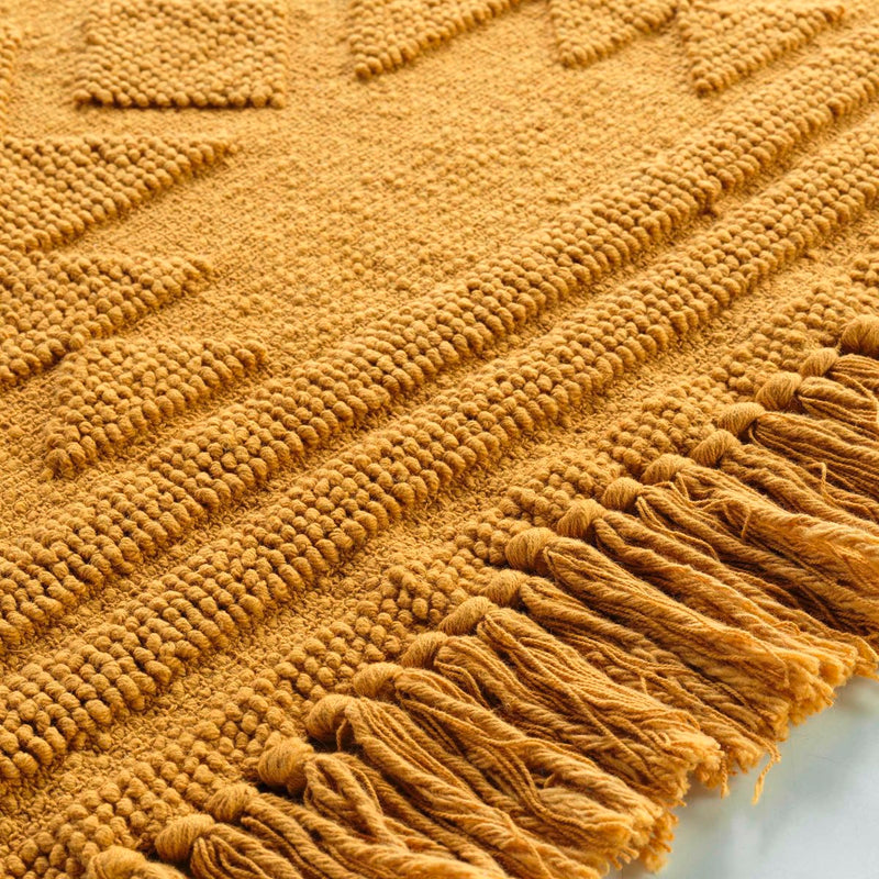 Dywanik z frędzlami CILAOS, bawełniany