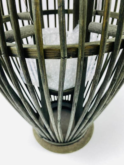 OUTLET Lampion bambusowy ze sznurem, 24 x 48 cm