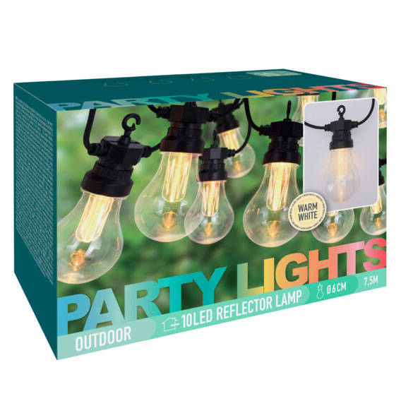 Girlanda ogrodowa PARTY z 10 lampkami LED