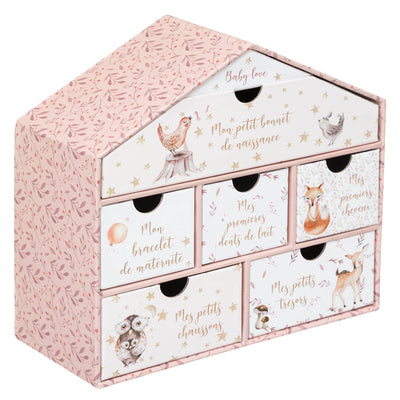 Pudełko wspomnień MEMORY BOX, domek, 20,3 x 9 x 19 cm 