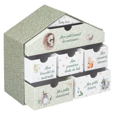 Pudełko wspomnień MEMORY BOX, domek, 20,3 x 9 x 19 cm 