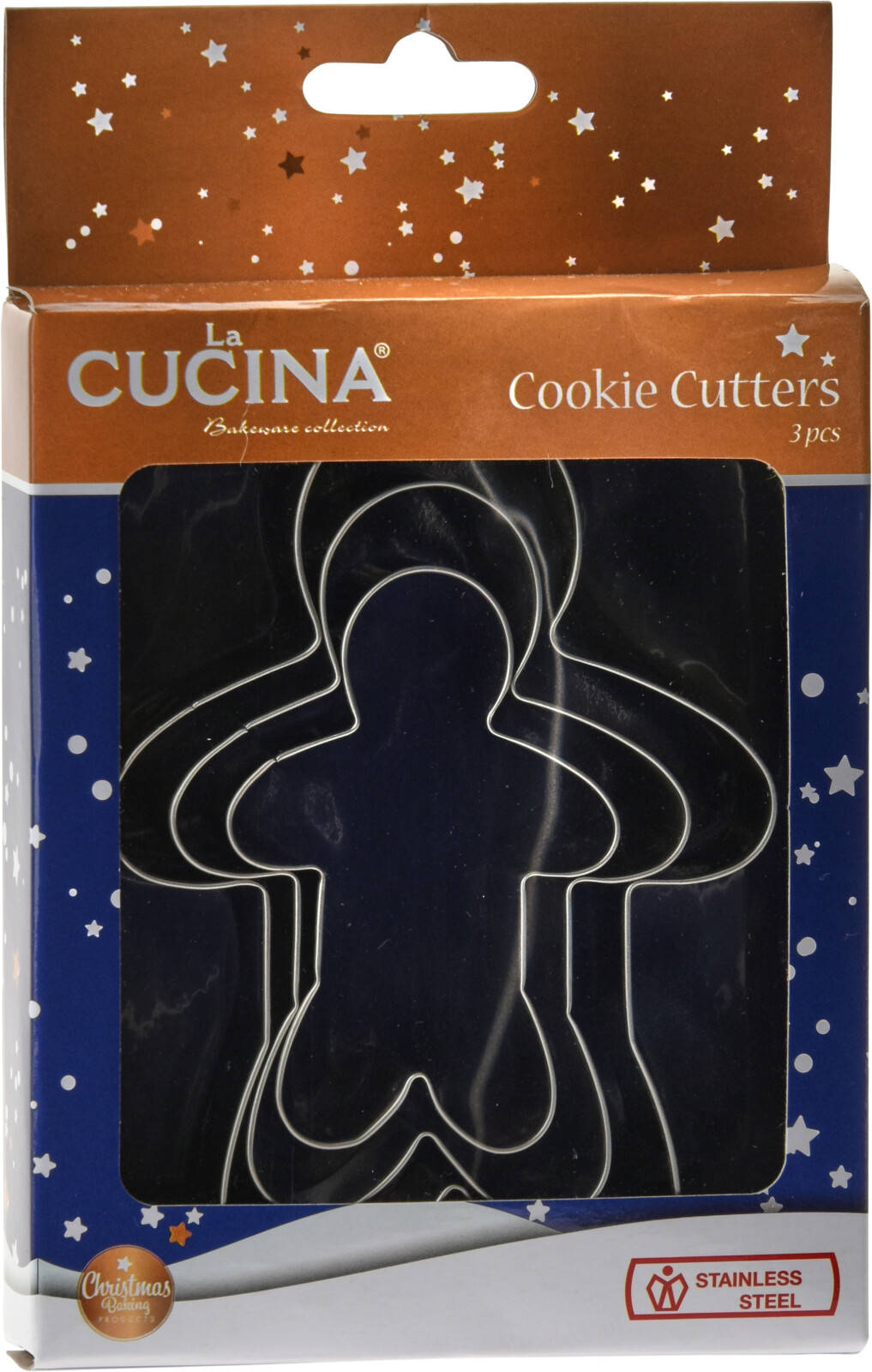 Wykrawaczki do ciastek, motyw świąteczny, 3 sztuki
