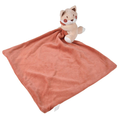 Kocyk dla niemowlaka bawełniany FORET z maskotką