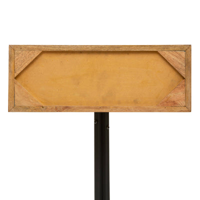 Szafka nocna DAVAO z szufladą z plecionki wiedeńskiej, wys. 63 cm