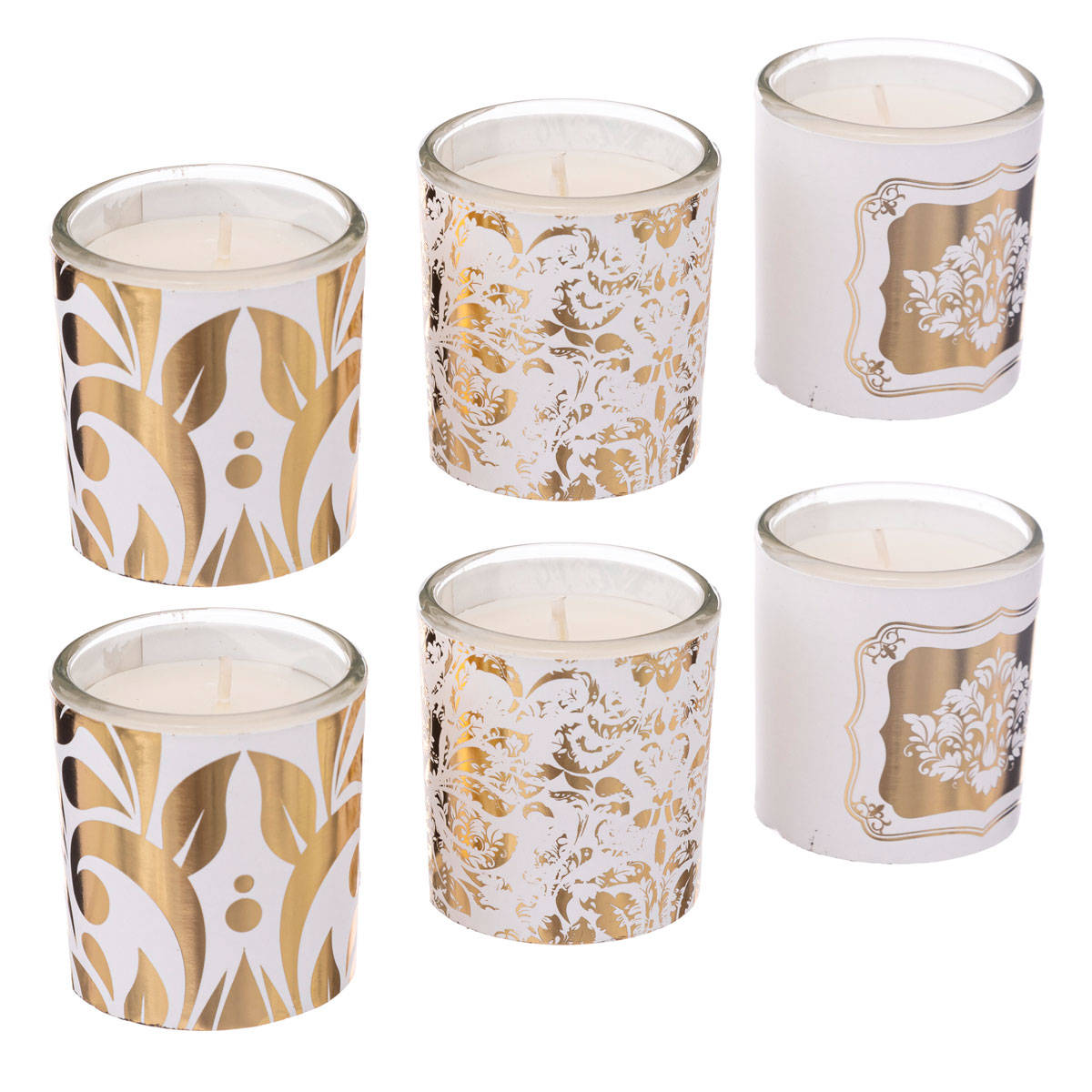 Zestaw świeczek zapachowych w ozdobnym pudełku, 6 szt.