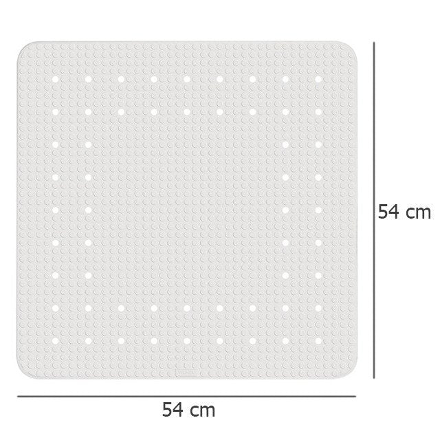 OUTLET Mata kauczukowa do brodzika lub wanny, kwadratowa wkładka antypoślizgowa - 54 x 54 cm, WENKO