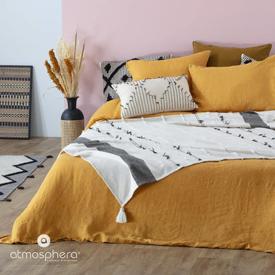 Narzuta na łóżko TROPI, bawełna, 130 x 180 cm