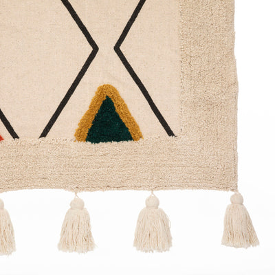 Dywanik z frędzlami OASIS, bawełna, 70 x 120 cm
