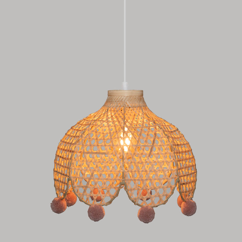Lampa sufitowa CAMPAGNE, bambusowa, Ø 28 cm