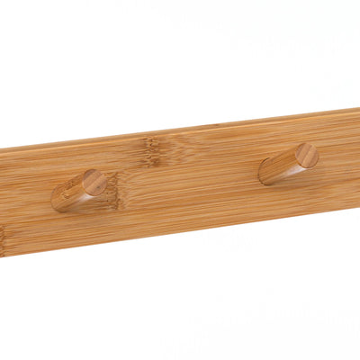 Wieszak do przedpokoju z siedziskiem i półką, bambus, 170 cm