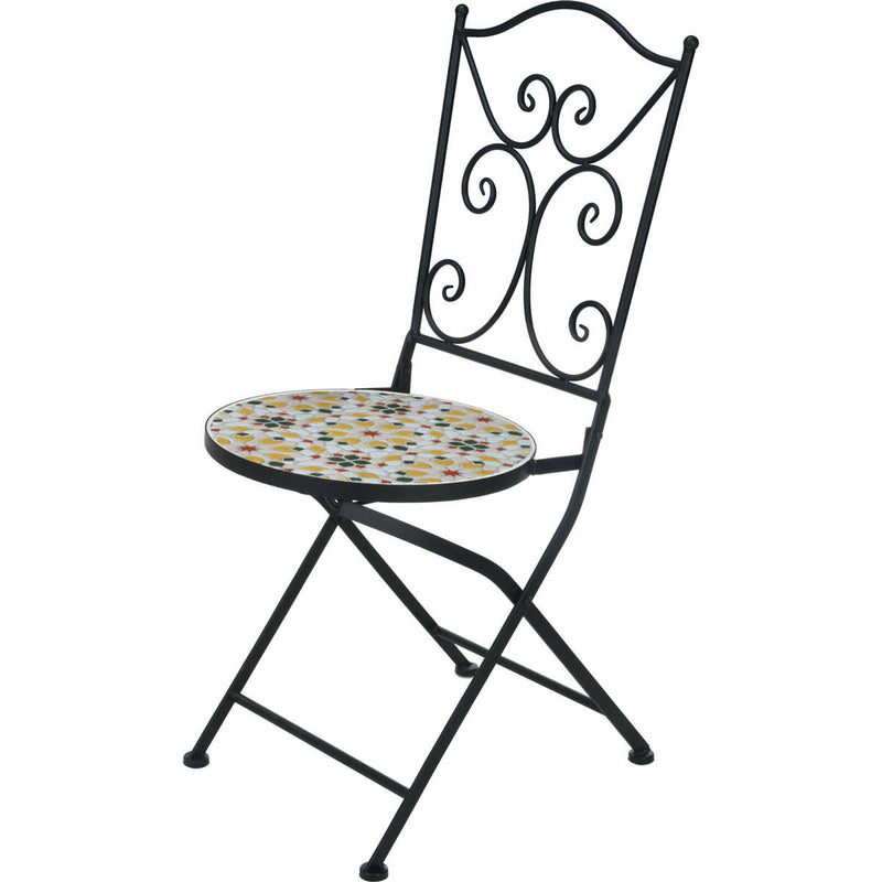 Krzesło ogrodowe z mozaiką, 90 cm
