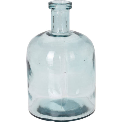 Wazon ze szkła z recyklingu, butelka, 24 cm