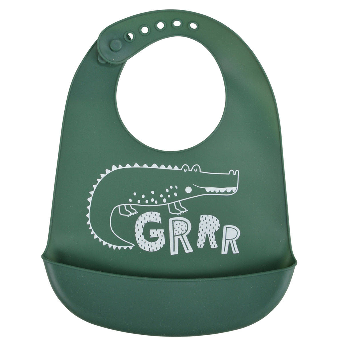 Silikonowy śliniak z kieszenią