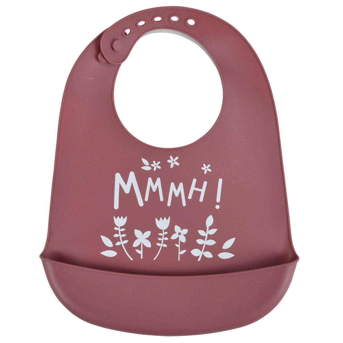 Silikonowy śliniak z kieszenią