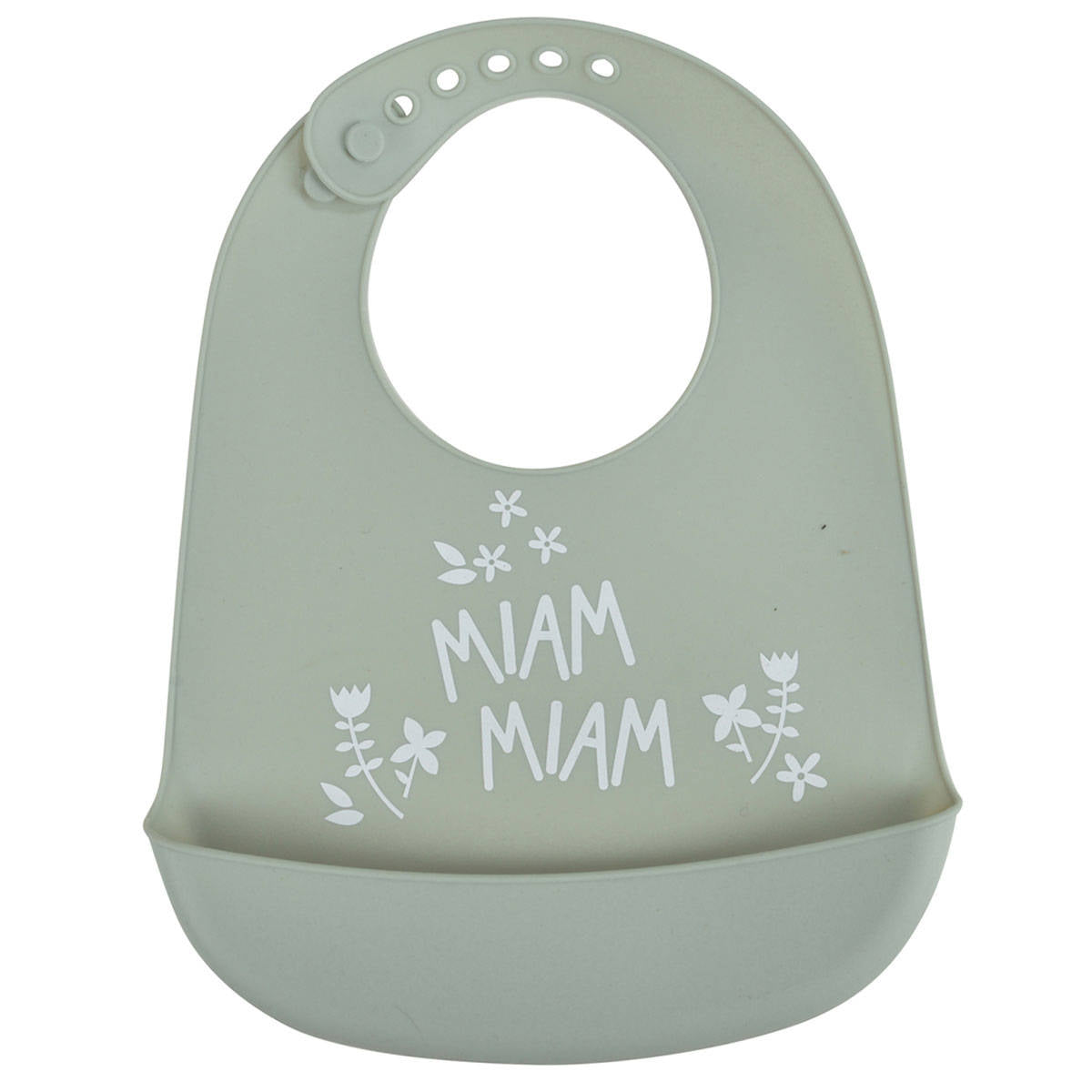 Silikonowy śliniak z kieszenią