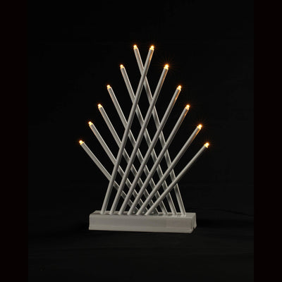 Świecznik kandelabr na baterie, 12 LED