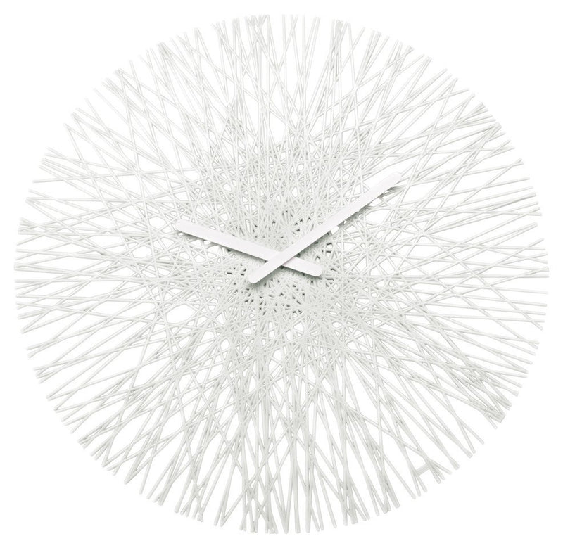 Zegar ścienny SILK, okrągły - kolor biały, KOZIOL